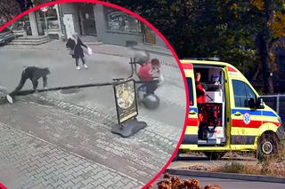 Oparł się o lampę uliczną. Konstrukcja runęła na 69-latkę!