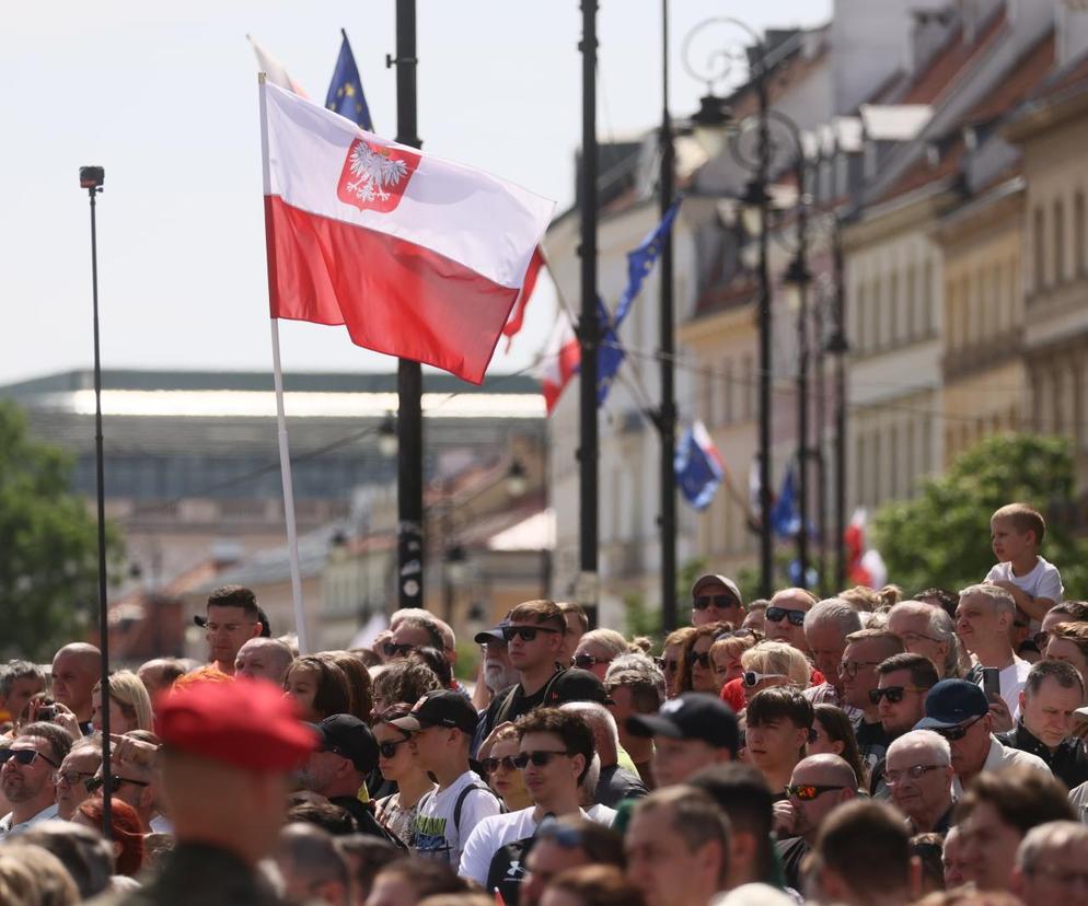 Uroczystości z okazji święta Konstytucji 3 Maja na Placu Zamkowym w Warszawie