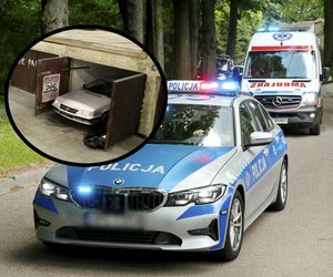 Wypadek w garażu! Samochód przygniótł 41-latka
