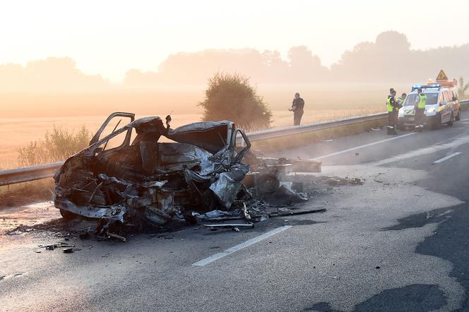 Kierowca z Polski spłonął w pułapce uchodźców