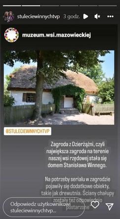 Stulecie Winnych. Zagroda z Dzierżążni, w serialu gra dom Stanisława Winnego