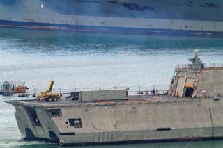 Kontenerowa wyrzutnia US Navy typu Mk70 na pokładzie USS Savannah