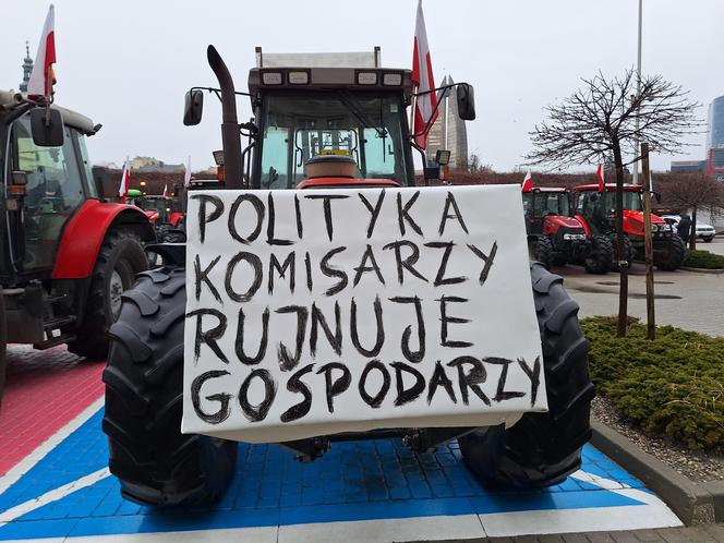 Protest rolników w Rzeszowie 