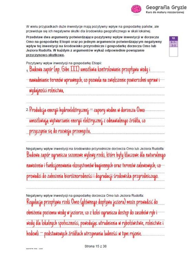 Matura 2025 geografia rozszerzona - odpowiedzi do arkusza CKE 15.05.2025 - Formuła 2023