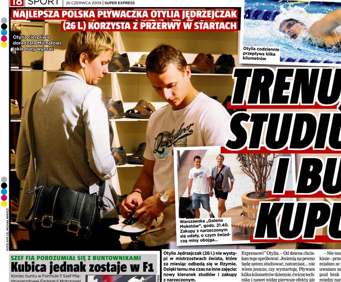 Trenuje, studiuje i buty kupuje