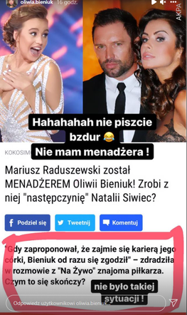 Rozbawiona Oliwia Bieniuk dementuje plotki o powiązaniach z mężem Natalii Siwiec. Nic ich nie łączy?!