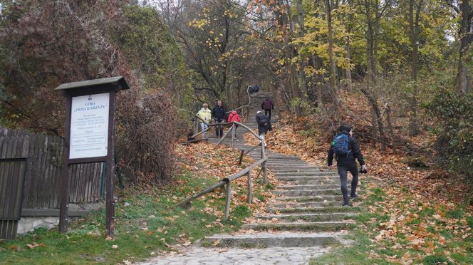 Mglisty Kazimierz Dolny w obiektywie. Miasteczko nad Wisłą przyciąga turystów nawet późną jesienią