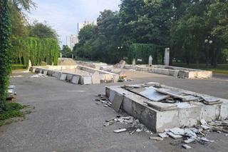 Remont alei w parku Wiecha