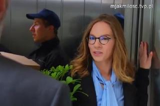 M jak miłość, odcinek 1681. Sylwia (Hanna Turnau), Adam Werner (Jacek Kopczyński)