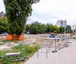 Budowa tramwaju na Stegny w Warszawie