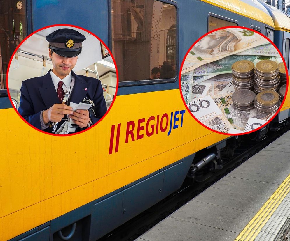 Regiojet, konduktor, pieniądze