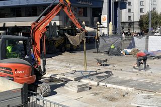 Remont torowisk w Katowicach na Rynku