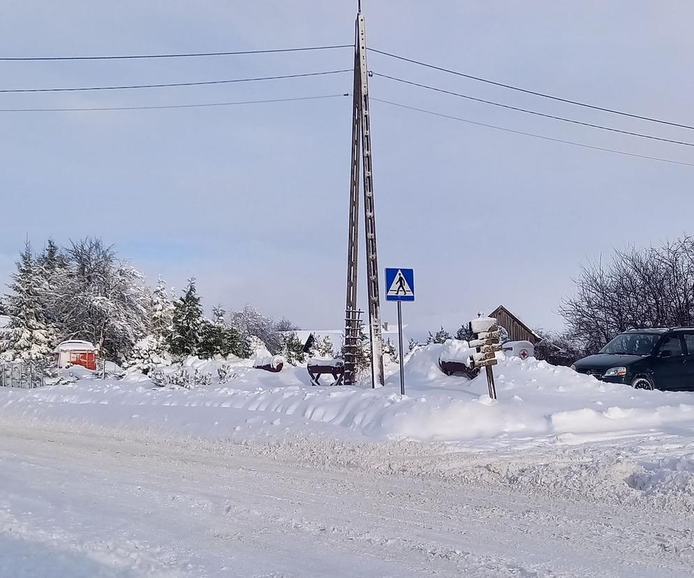 Atak zimy w powiecie bartoszyckim