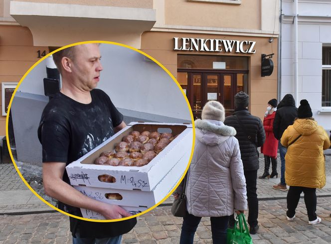 Pierwsze kolejki po najlepsze pączki w Toruniu