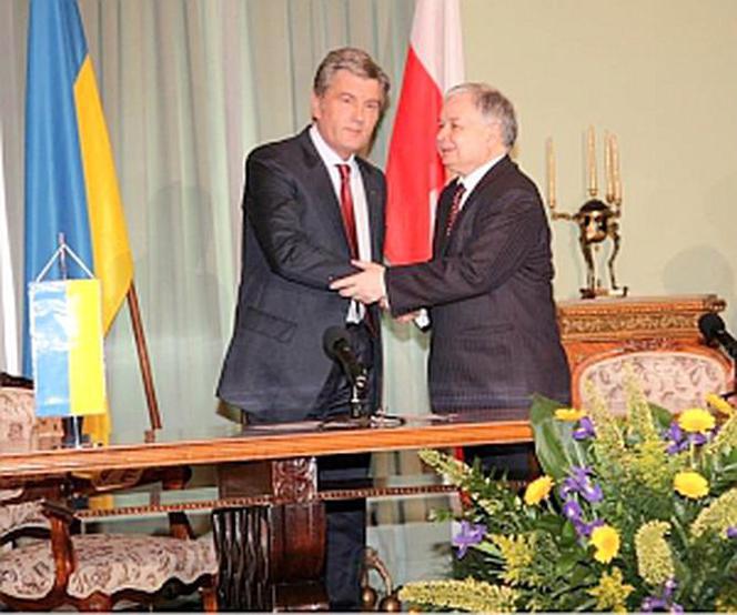 Prezydent Ukrainy Wiktor Juszczenko i Prezydent RP Lech Kaczyński 
