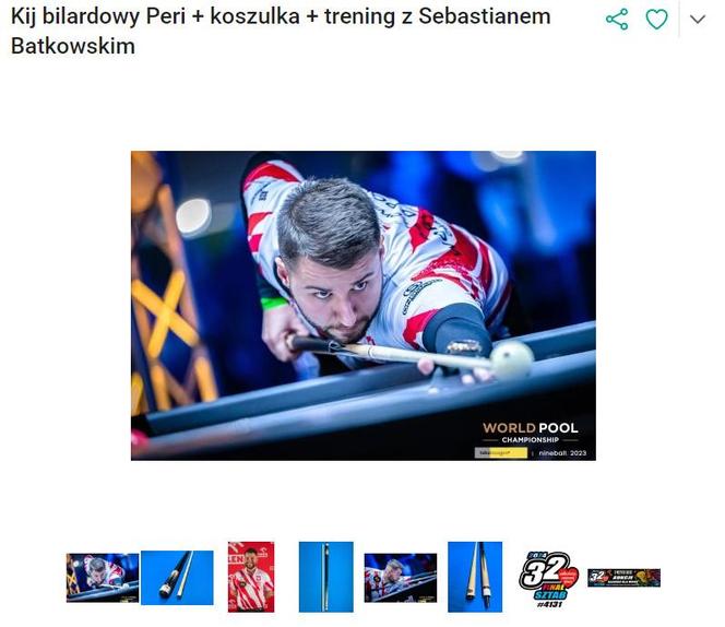 Kij bilardowy Peri i trening z Sebastianem Batkowskim