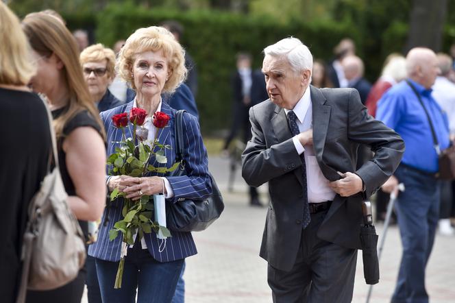 Tadeusz Sznuk na pogrzebie Knapika