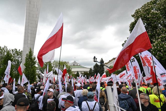 Protest w Warszawie 