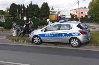 Zderzenie motocyklisty z osobowym fordem na Al.Niepodległości 