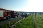 Wypadek na S7 w Kajetanowie koło Kielc. Dachował bus, jedna osoba poszkodowana
