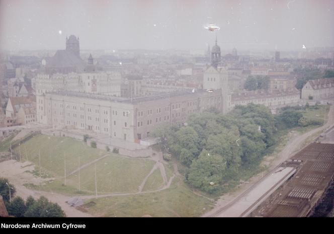 Szczecin z lotu ptaka w latach 80. XX wieku