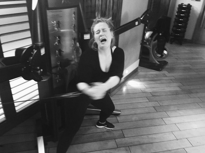 Adele na siłowni