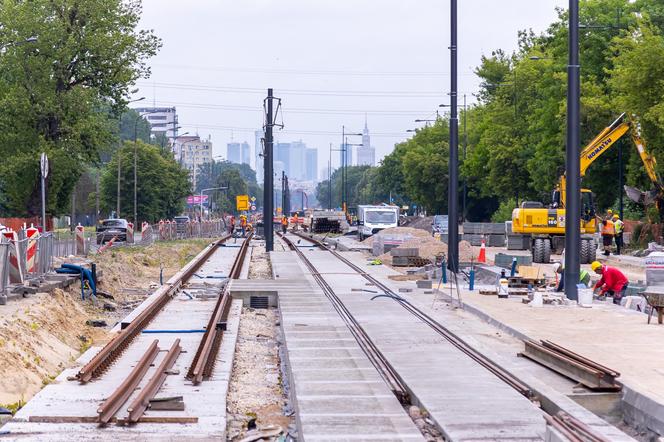 Budowa tramwaju do Wilanowa w Warszawie