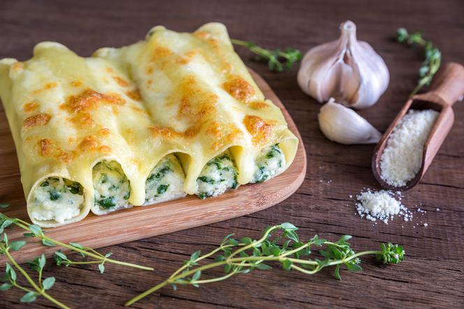 Cannelloni ze szpinakiem i ricottą - pyszne danie bezmięsne