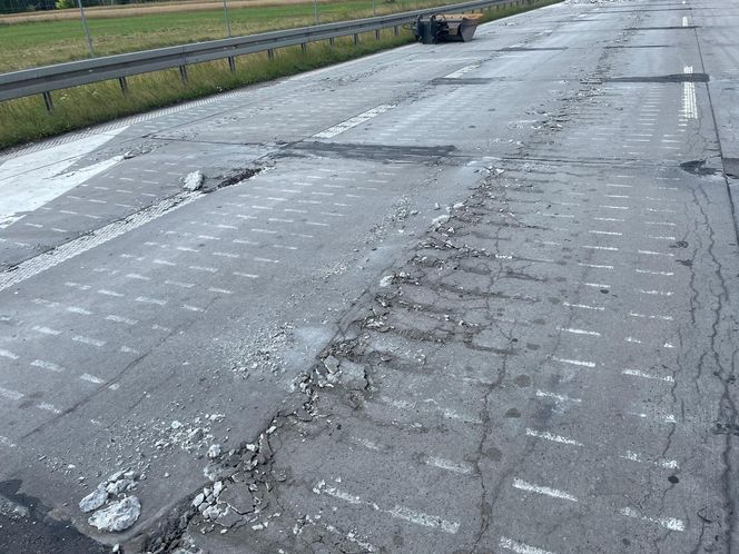Remont betonowej S8 Polichno - Studzianki