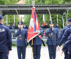 Uroczyste ślubowanie 69 nowych policjantów  w Oddziale Prewencji Policji w Katowicach