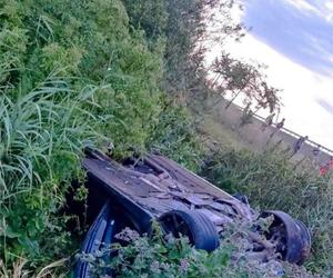 Tragedia na autostradzie A1! 20-latek w bmw wypadł z drogi i zginął