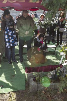 Pogrzeb Julii Bonk. Brązowy medalista pożegnał córkę, towarzyszył mu premier [ZDJĘCIA]