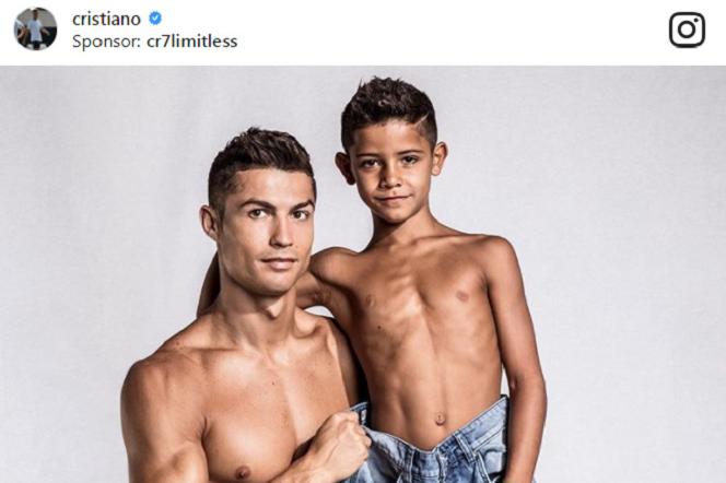 Christiano Ronaldo - syn poszedł w ślady ojca. Niesamowite wideo z boiska!