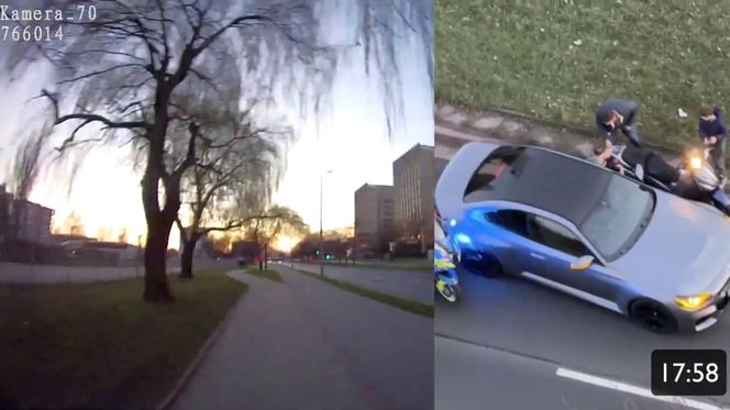 Szalony pościg ulicami Krakowa