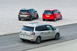 Renault Grand Scenic, Opel Zafira, Citroen Grand C4 Picasso