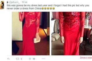 Nie zamawiaj sukienek z Chin