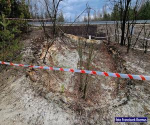 Nowe zapadliska w rejonie Olkusza. Zakaz wstępu do lasów zostanie przedłużony