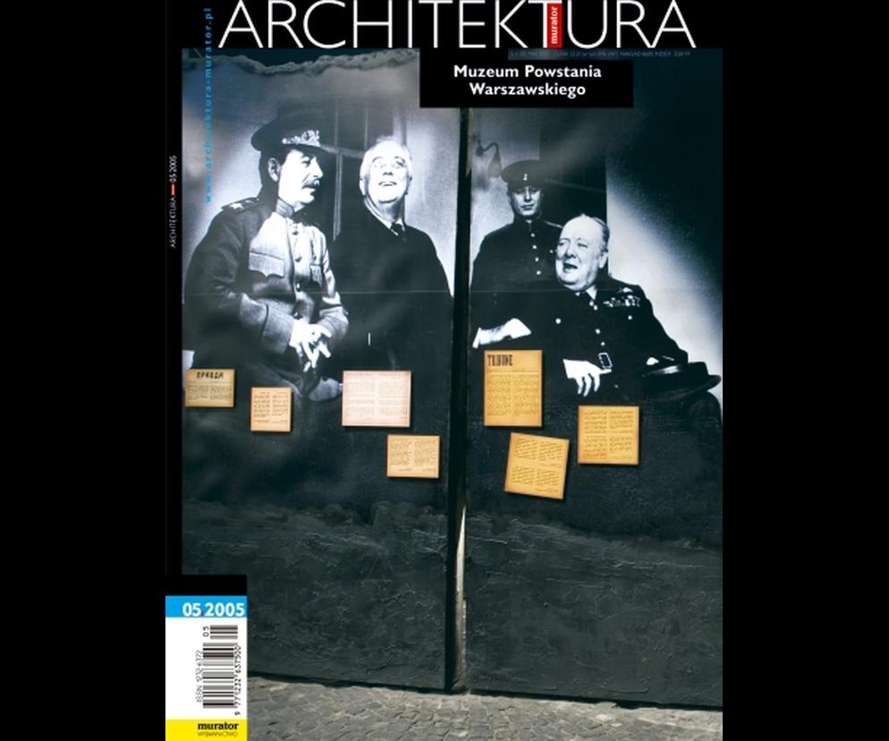 Okładka Miesięcznik Architektura 05/2005