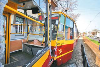 18 osób rannych w zderzeniu tramwajów w Łodzi