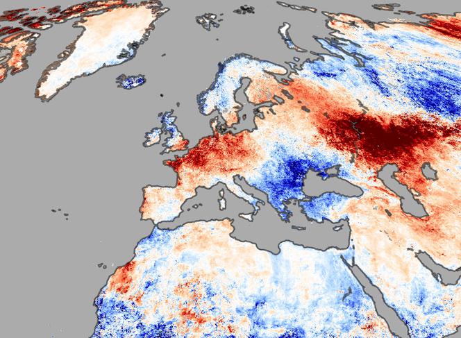 Średnia temperatura powietrza w Europie