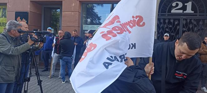 Protest górników w Katowicach w sprawie taniego węgla