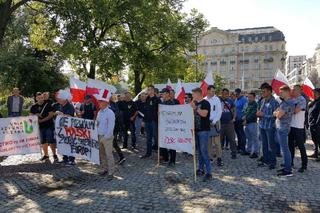 Trwa protest rolników w Warszawie