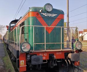 Zabytkowy pociąg w Ciechocinku