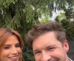 M jak miłość nowy sezon. Kama (Michalina Sosna), Marcin (Mikołaj Roznerski) na planie