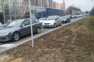 Gigantyczny korek w Rzeszowie. Powód? Otwarcie Agata Meble