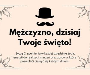 Dzień Mężczyzny 10 marca kartka z życzeniami