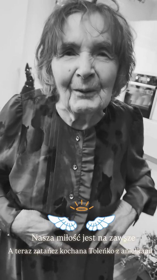 Herbuś pięknie pożegnała babcię