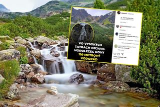 Nieznany wodospad odkryty w Tatrach! Ma 116 metrów