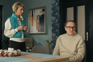 Barwy szczęścia odc. 3200. Jerzy Marczak (Bronisław Wrocławski), Malwina (Joanna Gleń)