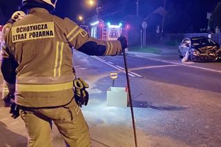 Czołowe zderzenie w powiecie wodzisławskim. Sześć osób poszkodowanych